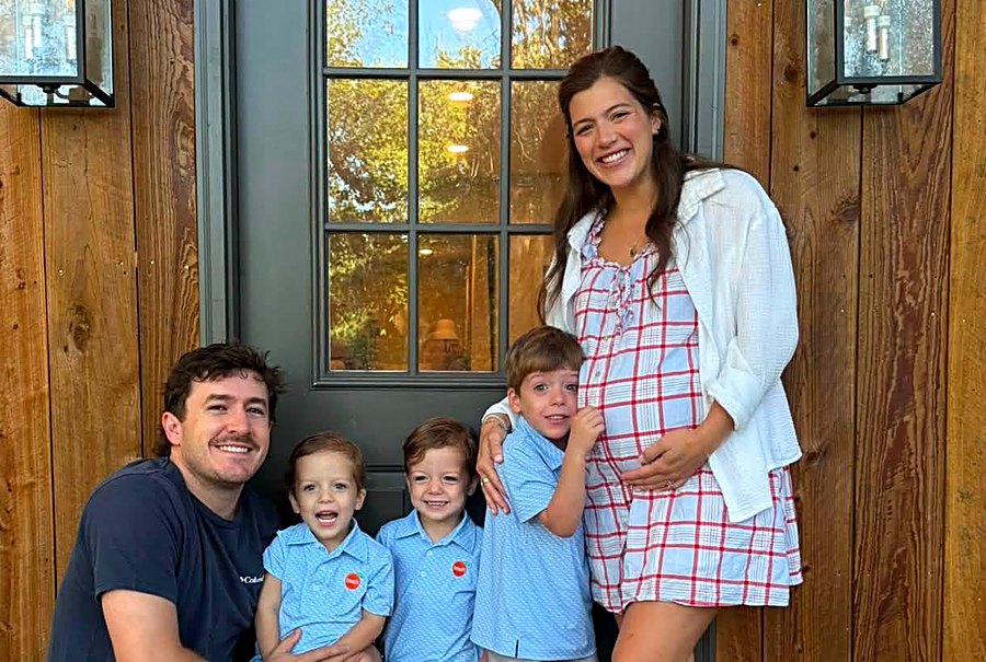 Carter's family together on the front steps