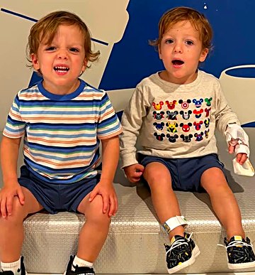 Carter and his brother waiting together